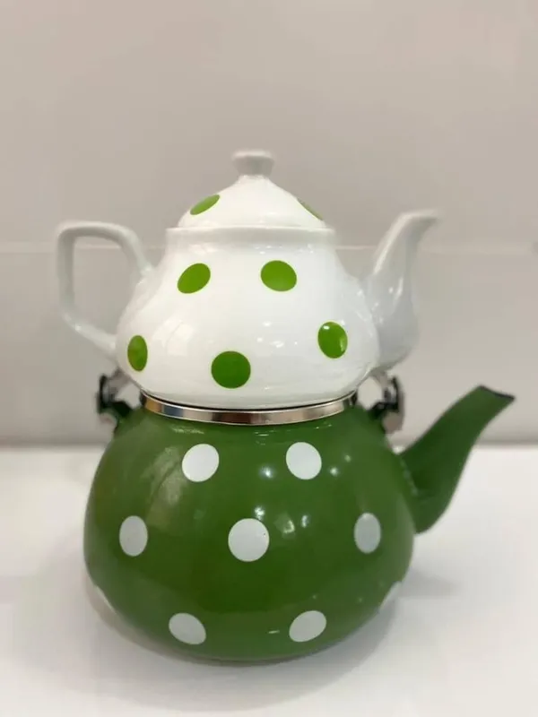 کتری قوری لعابی رسا توپی gallery4
