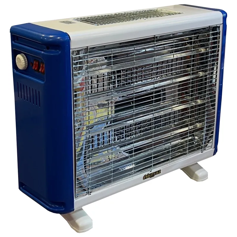 بخاری برقی آکماز مدل 6 شعله فن سانتیوفیوژی فلزی gallery1