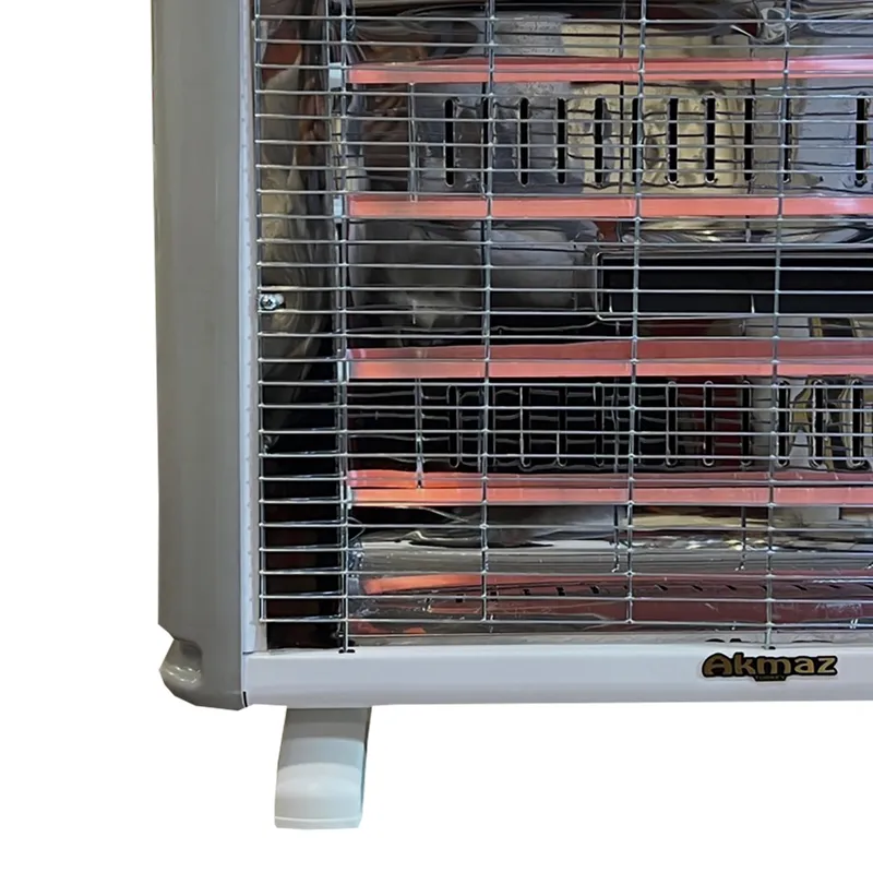 بخاری برقی آکماز مدل 6 شعله فن سانتیوفیوژی فلزی gallery4