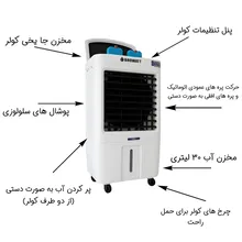 کولر آبی سلولزی 2800 بروات مدل کنترل دار gallery7